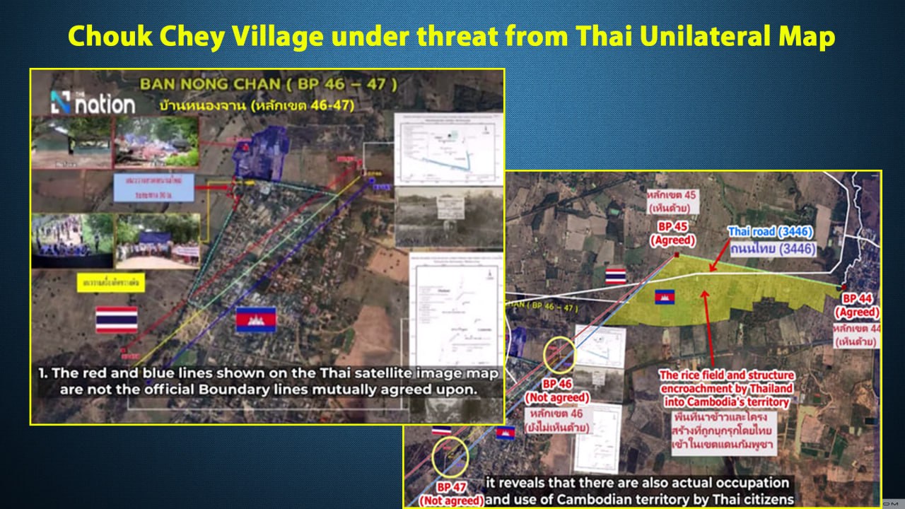 Chouk Chey village under threat from Thai unilateral map