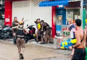 Foreign Tourists Arrested for Spraying Police During Phuket Songkran