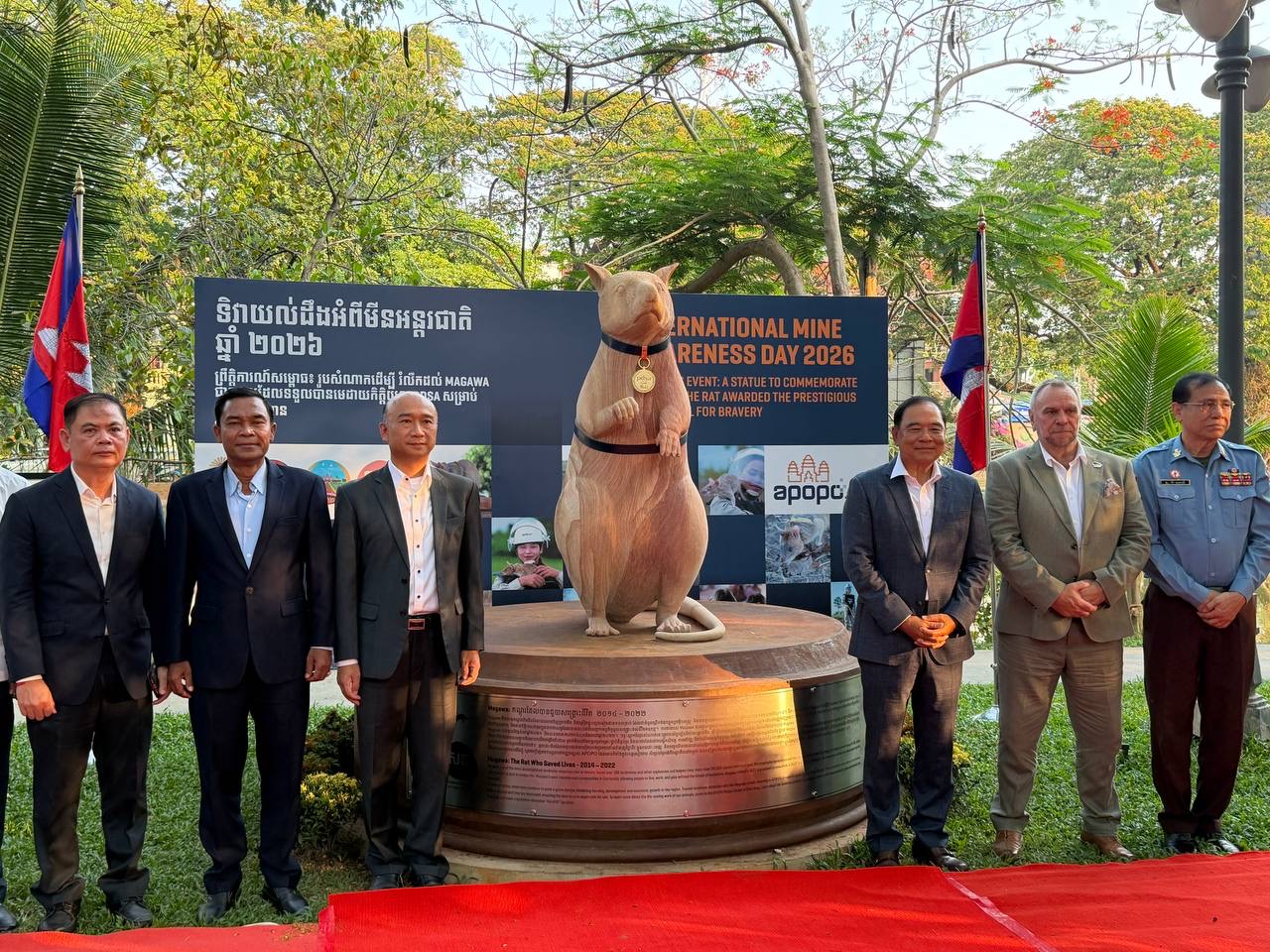 Cambodia Pays Tribute to Mine-Sniffing Rat Magawa