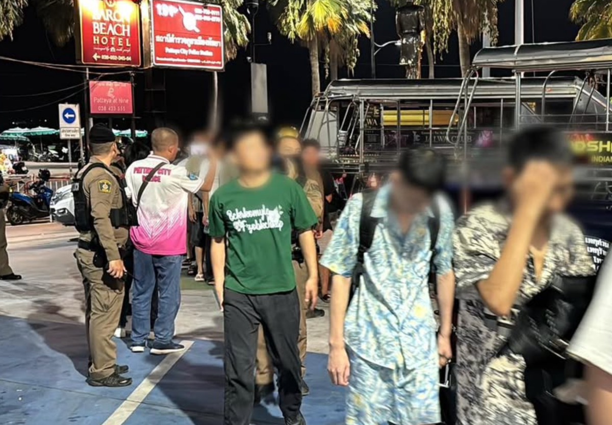 36 Chinese Nationals Detained in Pattaya Drug Party Raid