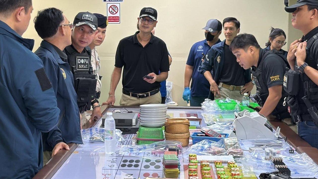 Ex-Thai Politician Linked to 43 Million Baht Gambling Den Raid