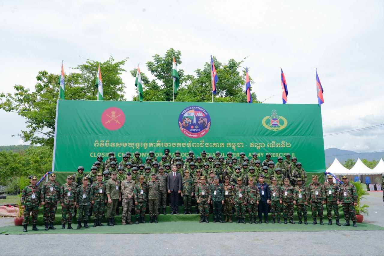 Cambodia-India CINBAX II Drills End After Two Weeks of Training