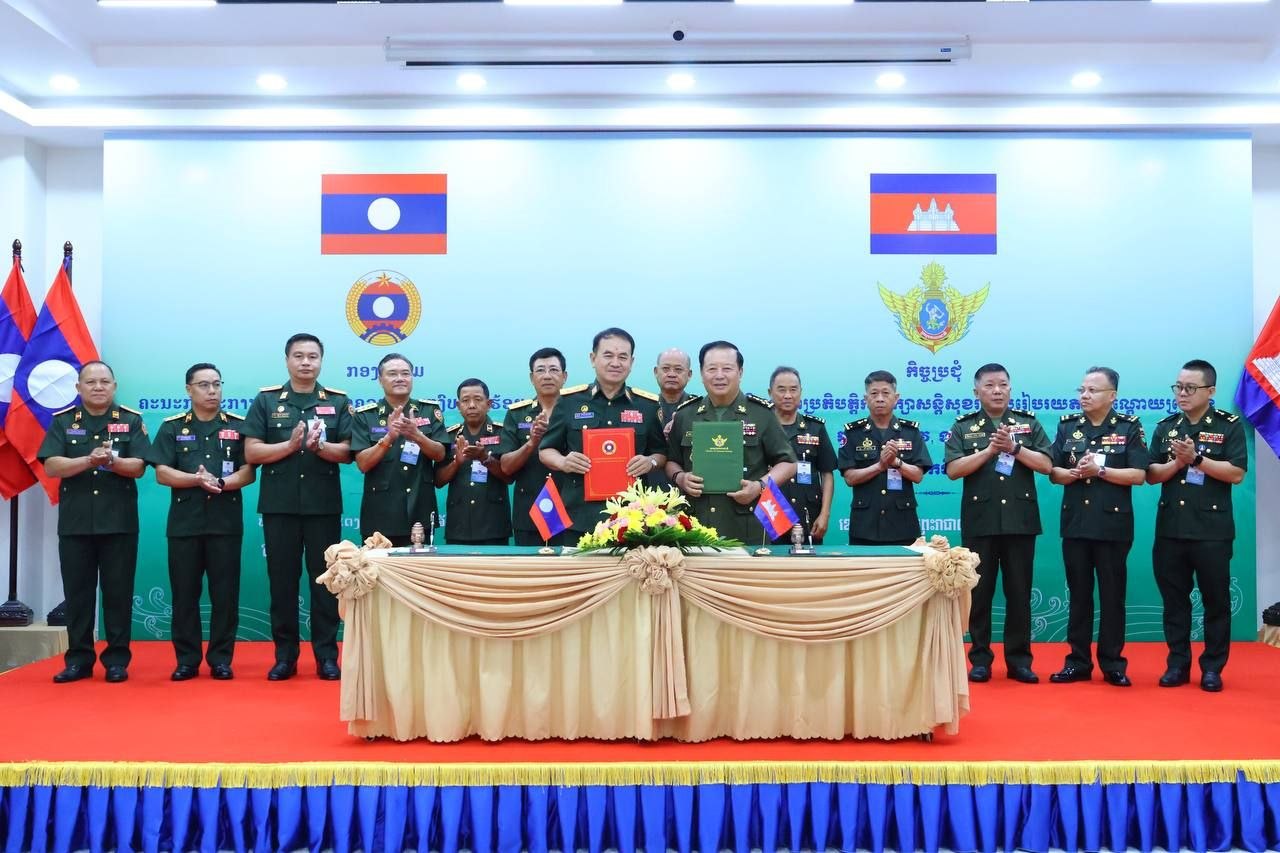 Cambodia-Laos Forces Commit to Peaceful Border Cooperation