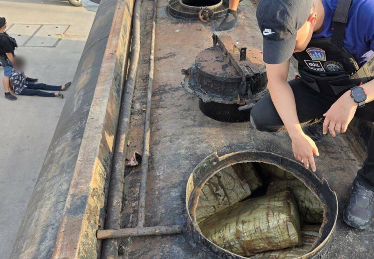 1.7 Tonnes of Crystal Meth Bound for Bangkok Found in Road Tanker