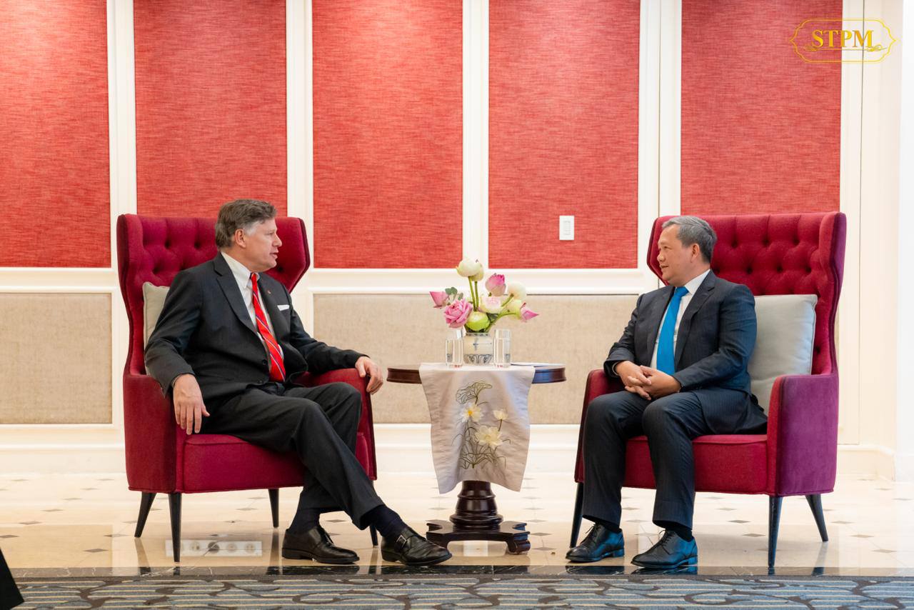 Hun Manet Highlights Funan Techo Canal, Logistics Expansion in Talks with US Official