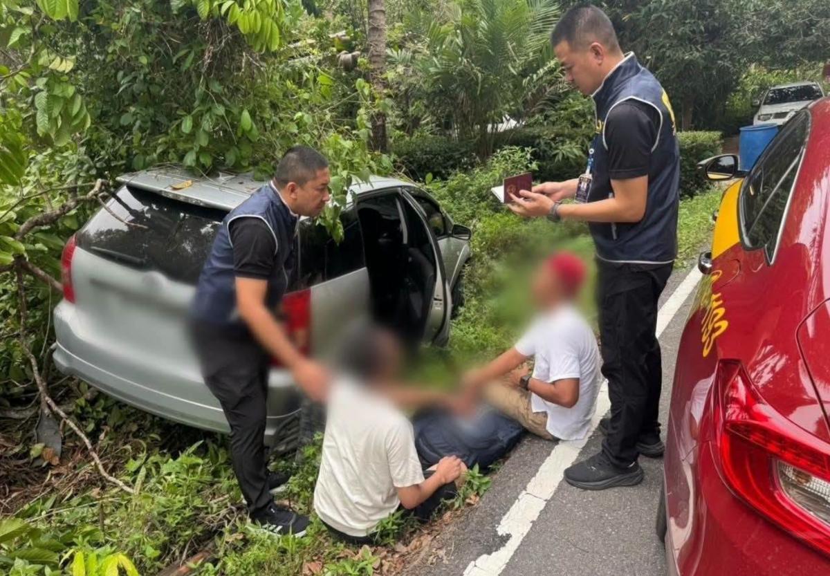 Suspected Call Centre Scam Group Arrested After 30km Chase in Southern Thailand