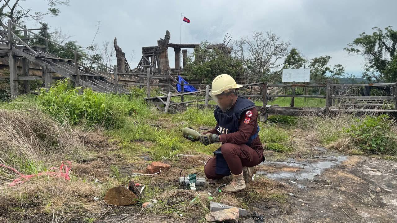 CMAC Neutralizes Unexploded Thai Suicide Drone at Preah Vihear Temple