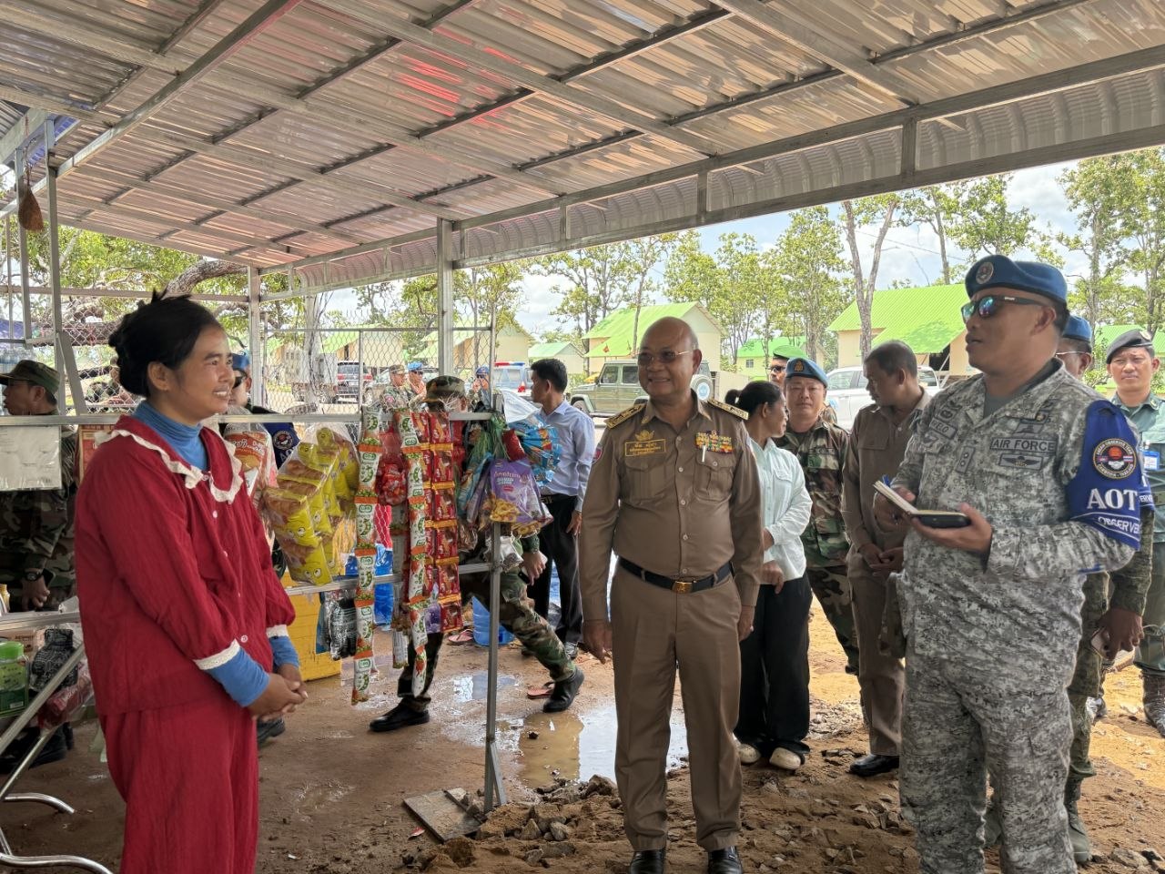 AOT Visits 645 Displaced Families Near Thailand Border