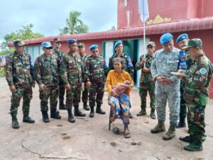 Cambodia Escorts AOT to Civilian Village Damaged During Border Conflict