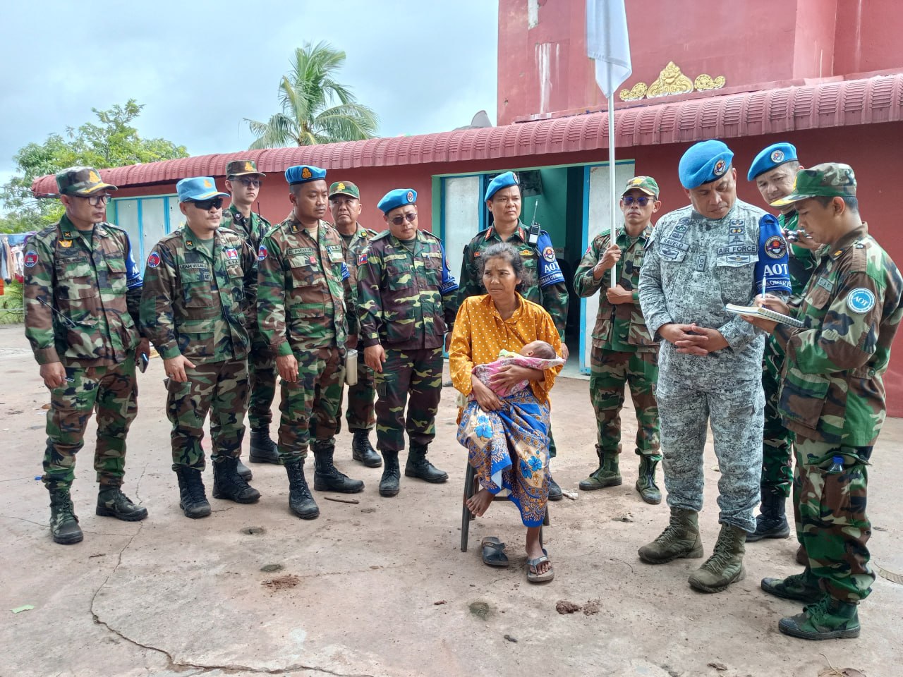 Cambodia Escorts AOT to Civilian Village Damaged During Border Conflict