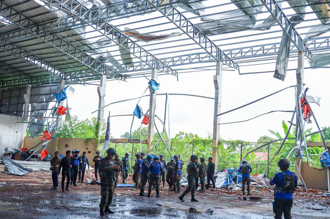 AOT Visits Poipet Sites Hit by Thai F-16 Strikes