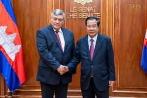 Russia invites Hun Sen to visit as two countries mark 70 years of ties