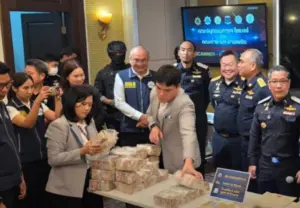 THB23 Million Cash Seizure Uncovers Suspected Cross-Border Scam and Drug Money Trail