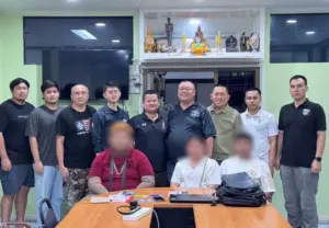 Three held in Pattaya over fake cyber police scam